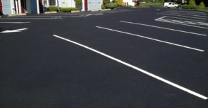 Parking lot striping