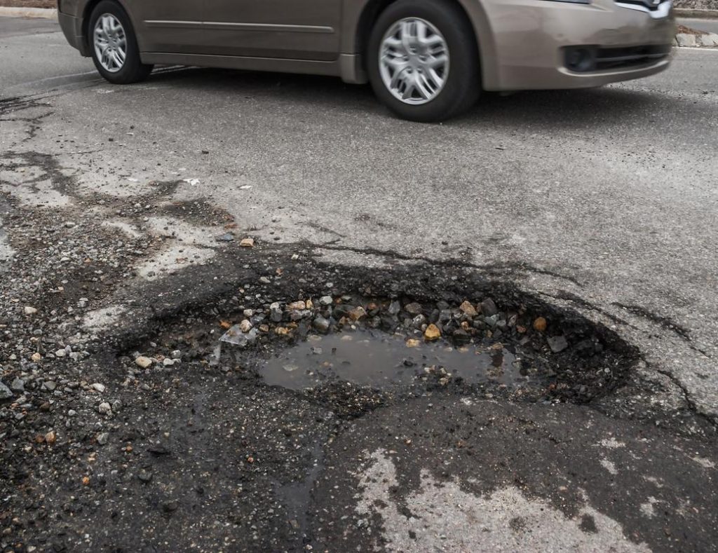 Louisville has giant potholes