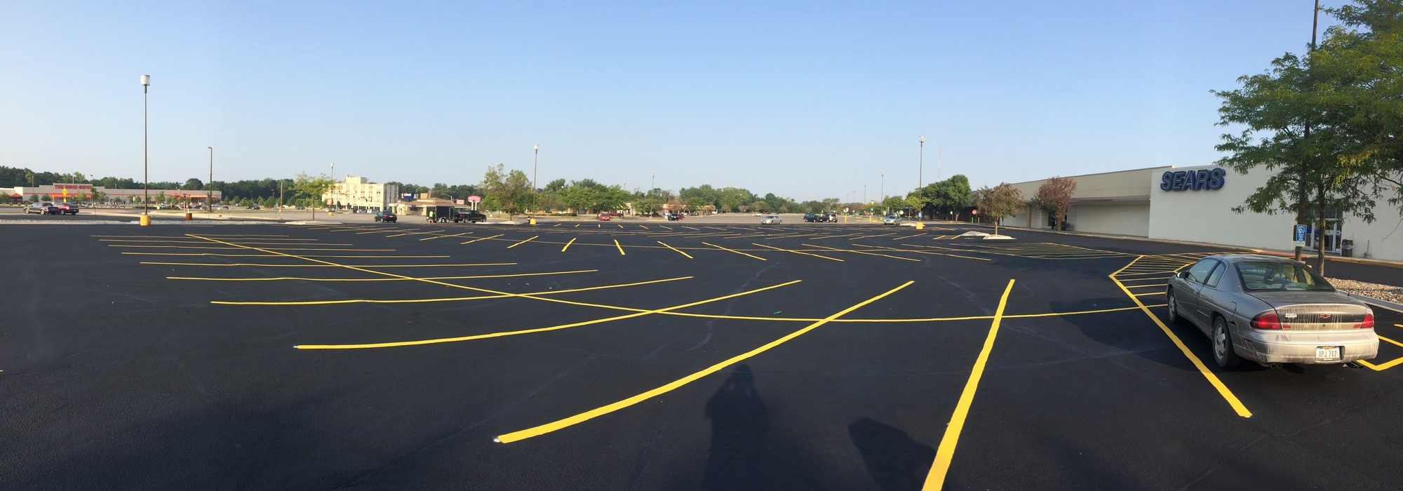 slide parking lot striping sears