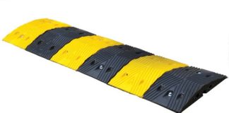 Rubber speed bumps