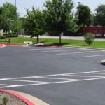 Parking lot striping