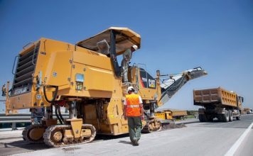 Asphalt milling is the process of digging up the top layer of the asphalt to a specified length with a cold milling machine