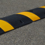 The installation of Louisville KY Rubber Speed Bumps