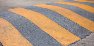 For Smooth Rides, Safe Roads speed bumps for asphalt installation by Commonwealth Paving