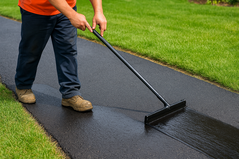 install artificial grass strips between pavers