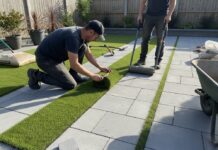 How to Install Artificial Grass Strips Between Pavers for a Modern, Clean Look